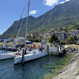 Au Bouveret, les résidents de la Castalie naviguent sur les flots du Léman