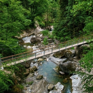 Corsier-sur-Vevey: la nouvelle passerelle suspendue qui permet de faire le lien avec Blonay-Saint-Légier