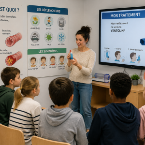 Une école de l'asthme pour apprendre aux parents et aux enfants à gérer la maladie